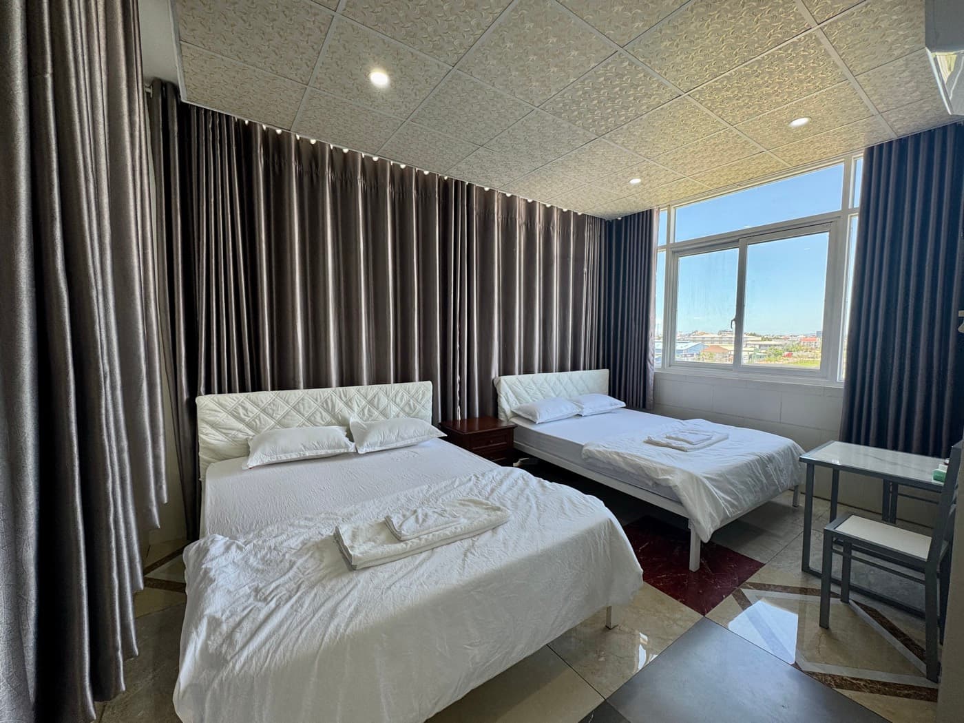 Phòng 2 giường tại Nhà nghỉ Bảo Ngọc
